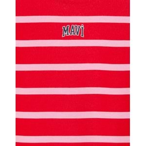 Mavi M7S10038-88044 Logo Baskılı Çizgili Kız Çocuk Sweatshirt