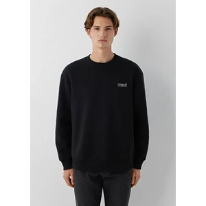 Mavi M0S10379-900 Mavi Logo Baskılı Sweatshirt Erkek Sweatshirt