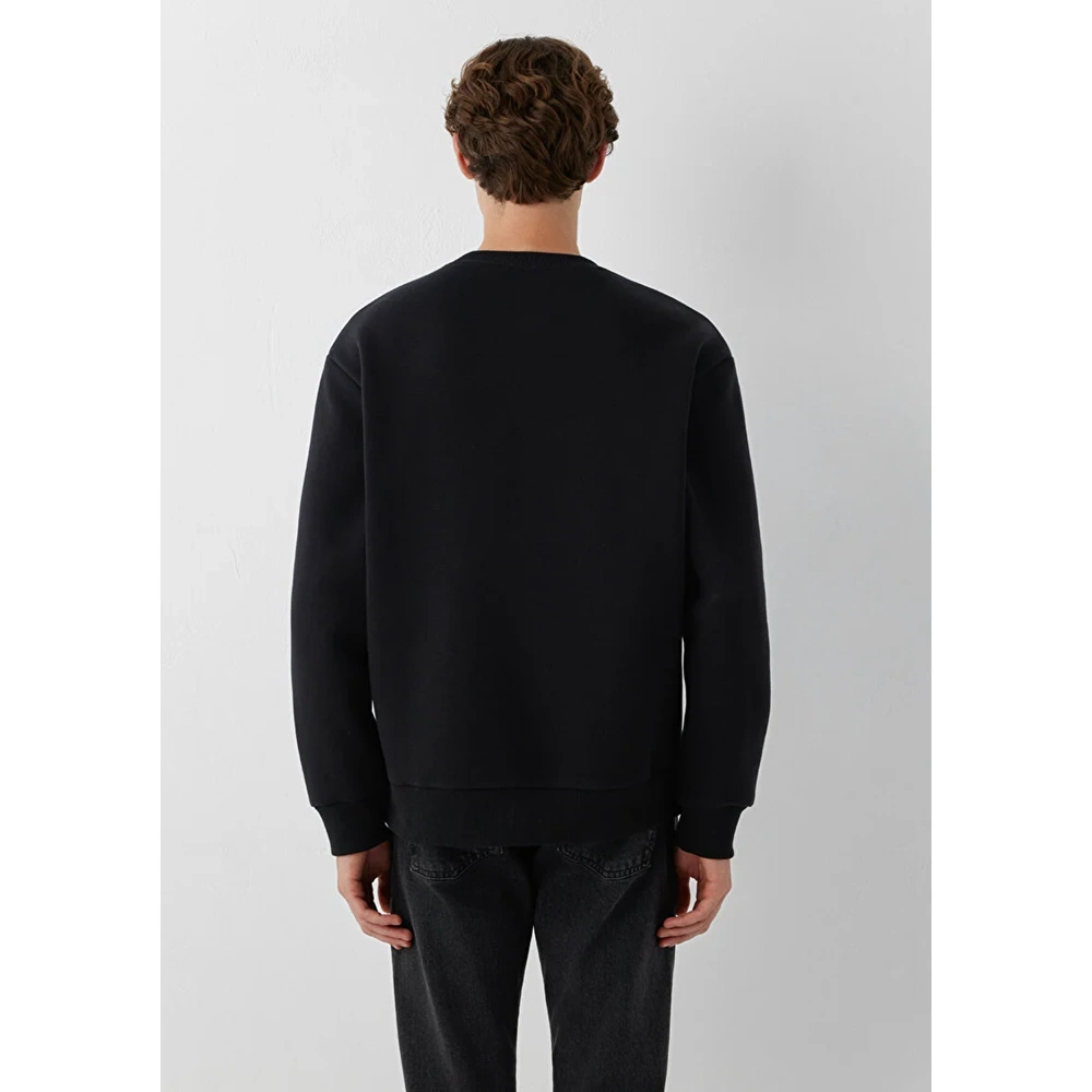 Mavi M0S10379-900 Mavi Logo Baskılı Sweatshirt Erkek Sweatshirt