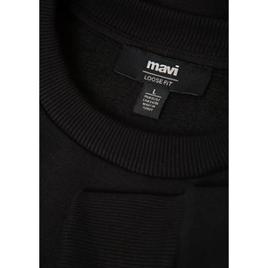 Mavi M0S10379-900 Mavi Logo Baskılı Sweatshirt Erkek Sweatshirt