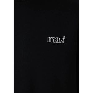 Mavi M0S10379-900 Mavi Logo Baskılı Sweatshirt Erkek Sweatshirt