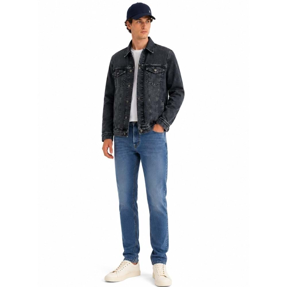 Mavi M010143-A4066 Mavi Dolphin Grey Classic Denim Jean Ceket Erkek Ceket