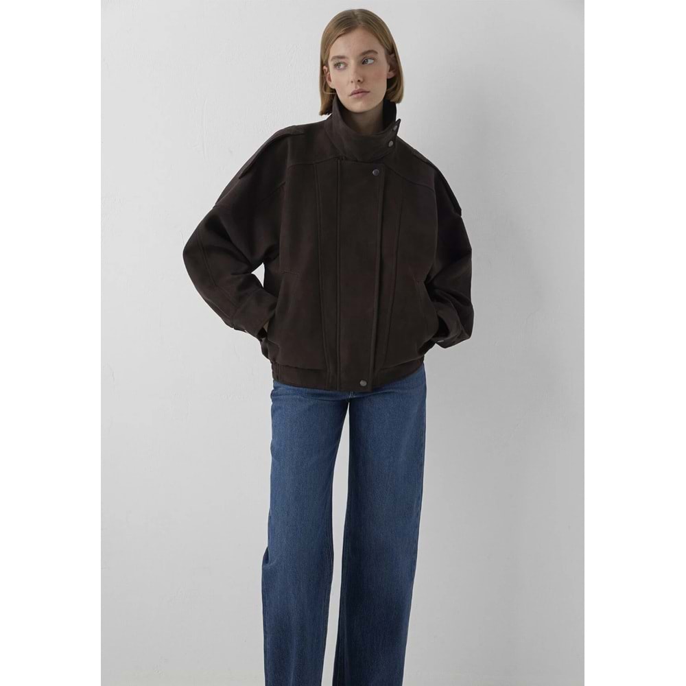 Mavi M1110904-70221 Kısa Trençkot Ceket Kadın Mont
