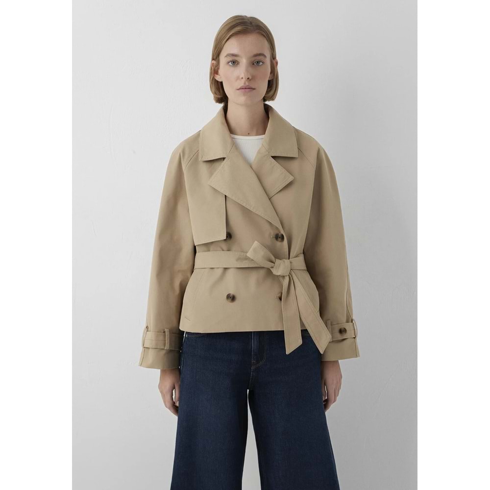 Mavi M1110910-70202 Kısa Trençkot Ceket Kadın Mont
