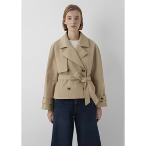Mavi M1110910-70202 Kısa Trençkot Ceket Kadın Mont