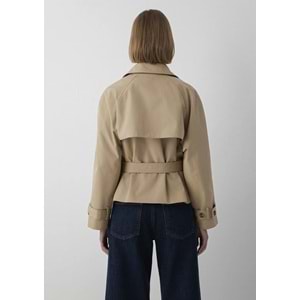 Mavi M1110910-70202 Kısa Trençkot Ceket Kadın Mont