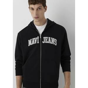 Mavi M0S10642-900 Mavi Jeans Logo Nakışlı Fermuarlı Sweatshirt