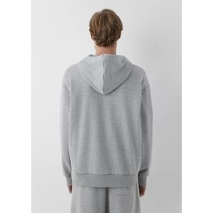 Mavi M0S10656-80018 Mavi Logo Baskılı Kapüşonlu Erkek Sweatshirt