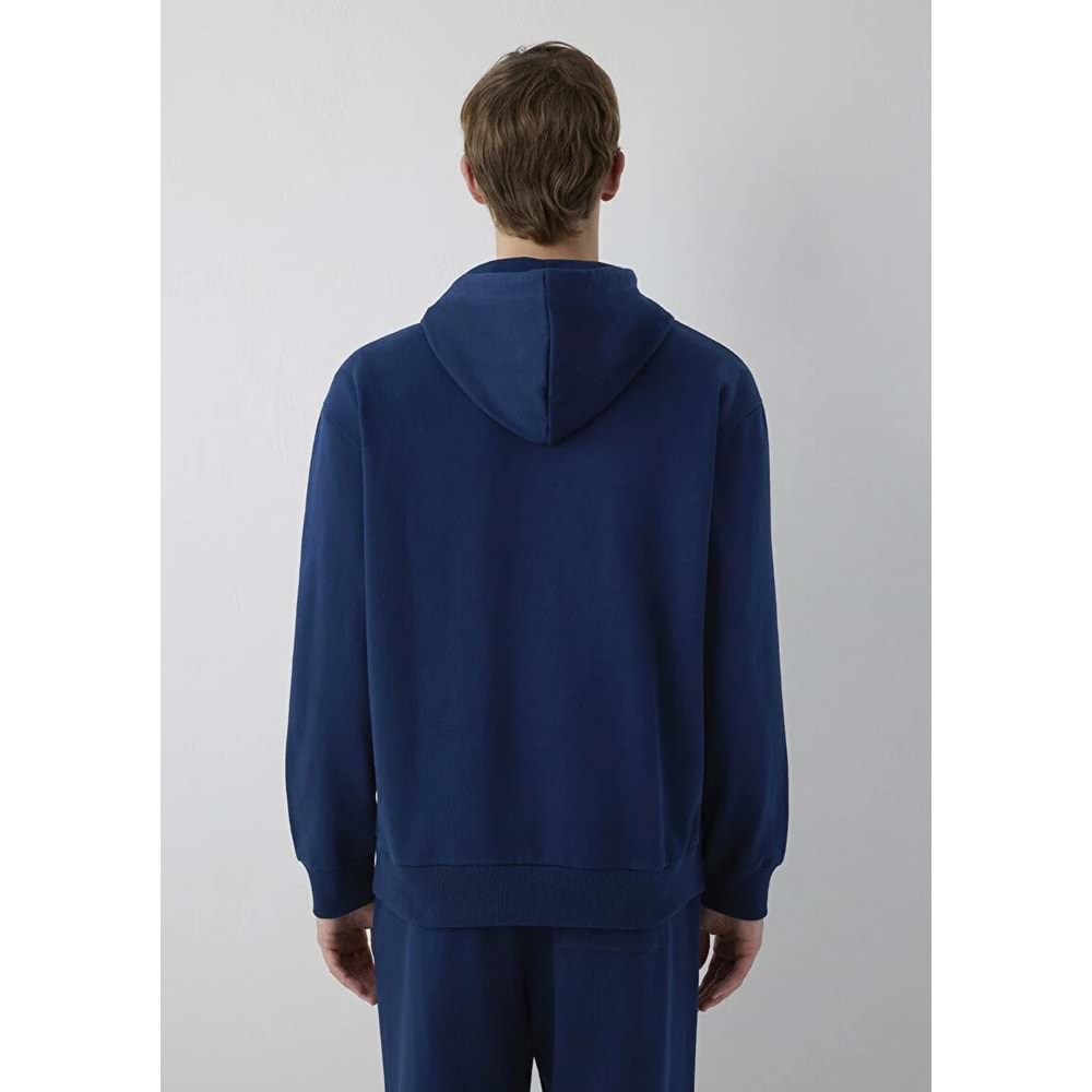 Mavi M0S10656-89353 Mavi Logo Baskılı Kapüşonlu Erkek Sweatshirt