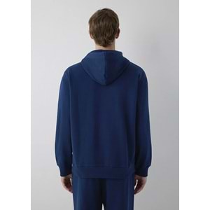 Mavi M0S10656-89353 Mavi Logo Baskılı Kapüşonlu Erkek Sweatshirt