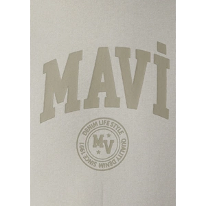 Mavi M0S10646-70144 Mavi Logo Baskılı Kapüşonlu Erkek Sweatshirt