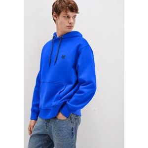 Mavi 065809-70896 Logo Nakışlı Erkek Kapüşonlu Sweatshirt