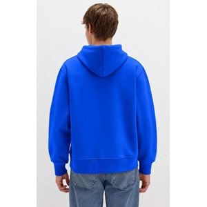 Mavi 065809-70896 Logo Nakışlı Erkek Kapüşonlu Sweatshirt