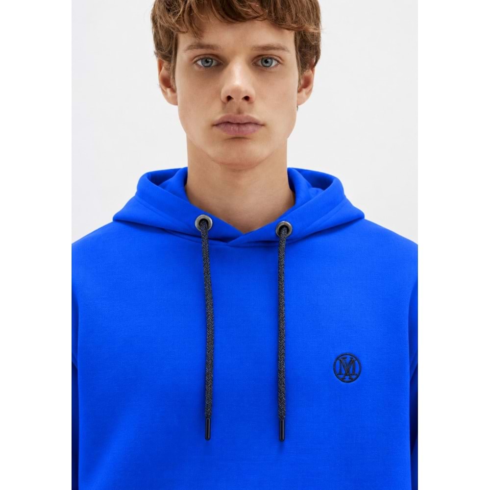 Mavi 065809-70896 Logo Nakışlı Erkek Kapüşonlu Sweatshirt