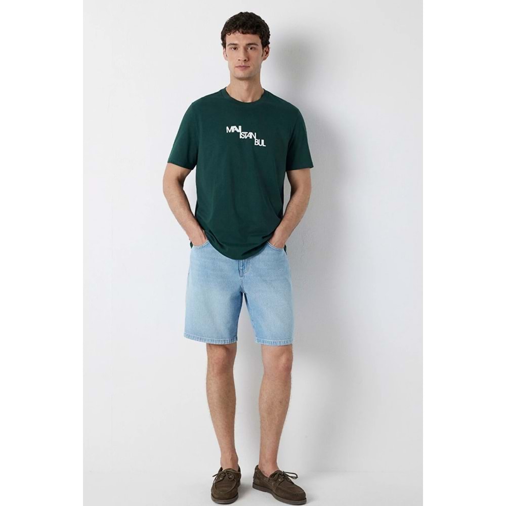 Mavi M0612274-85173 İstanbul Baskılı T-Shirt Erkek Tişort