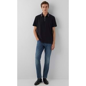 Mavi M0613535-900 Yarım Fermuarlı Polo Yaka Tişört Erkek Tişort