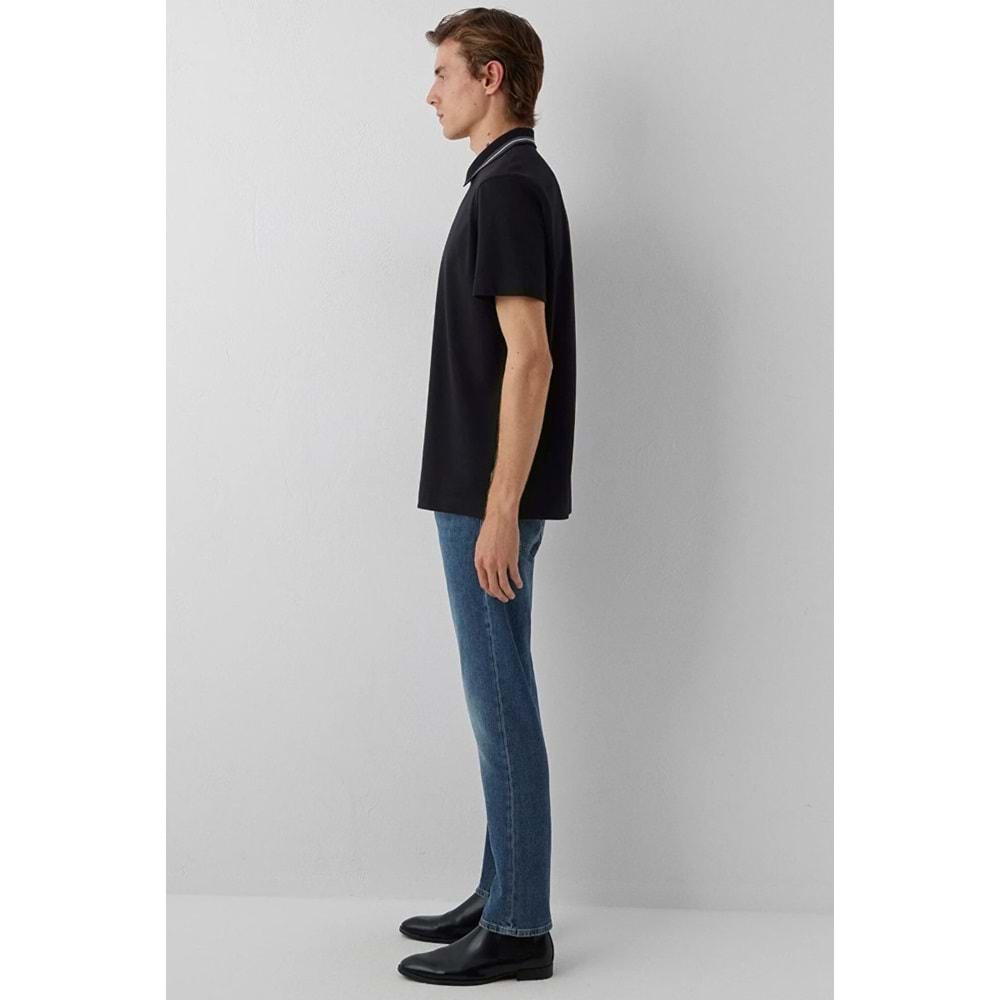 Mavi M0613535-900 Yarım Fermuarlı Polo Yaka Tişört Erkek Tişort