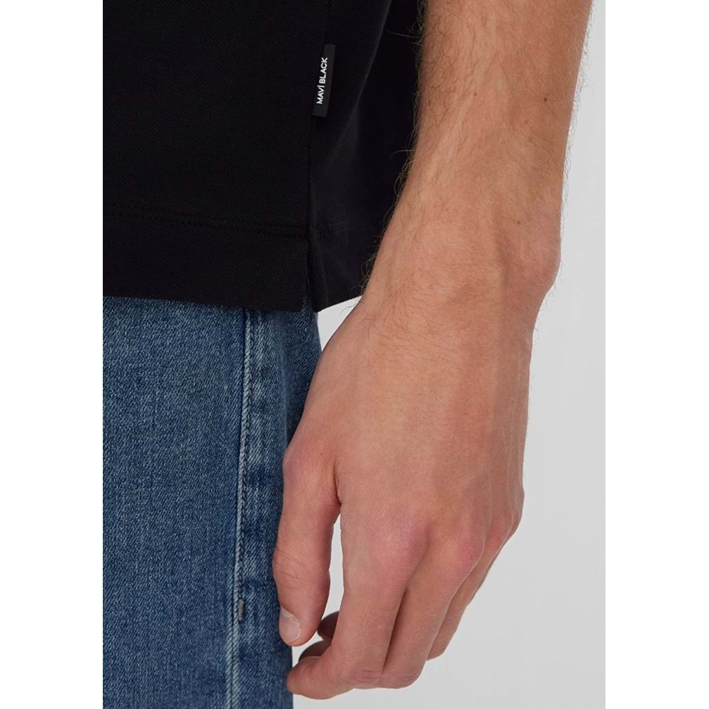 Mavi M0613535-900 Yarım Fermuarlı Polo Yaka Tişört Erkek Tişort