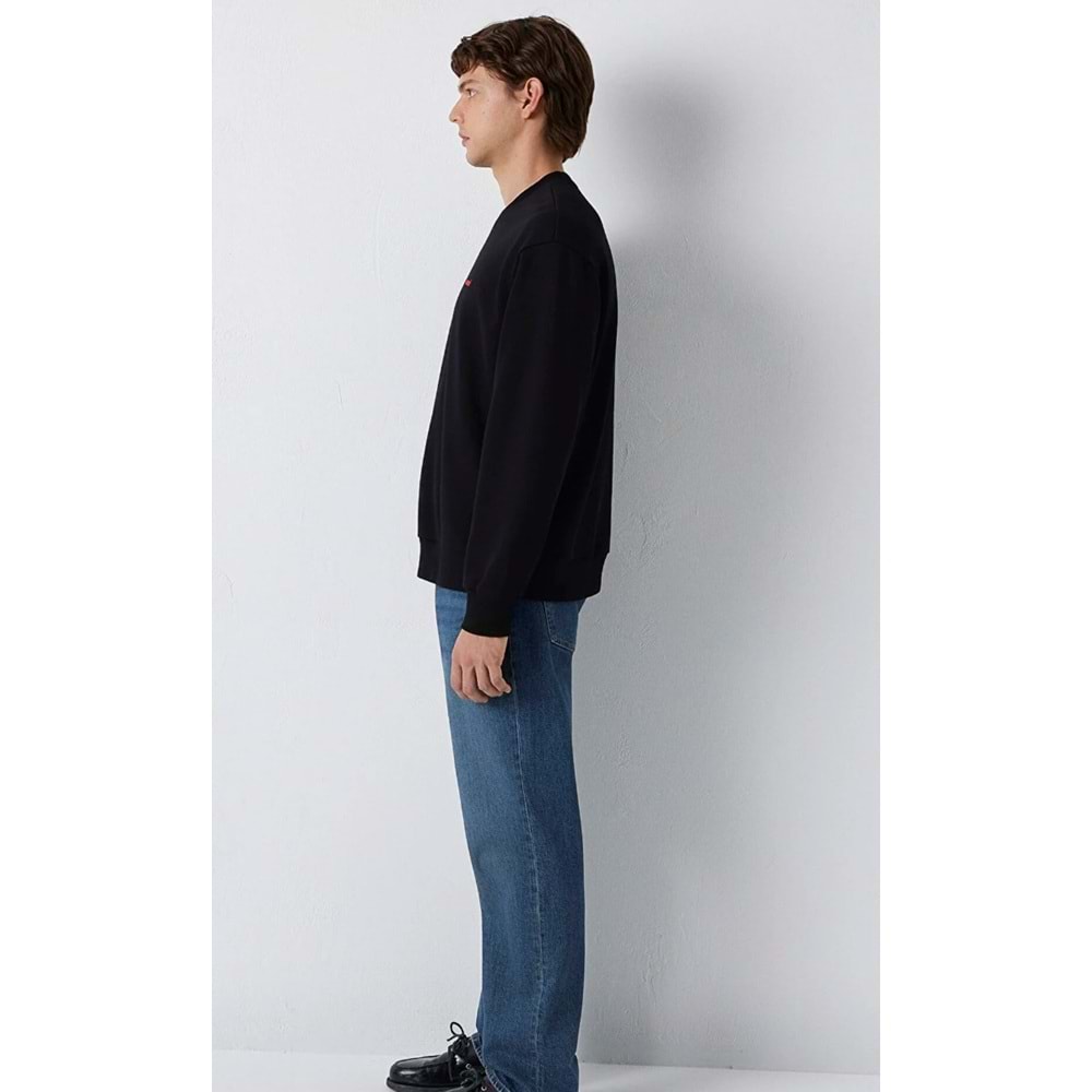 Mavi M0S10643-900 Mavi Logo Baskılı Erkek Sweatshirt