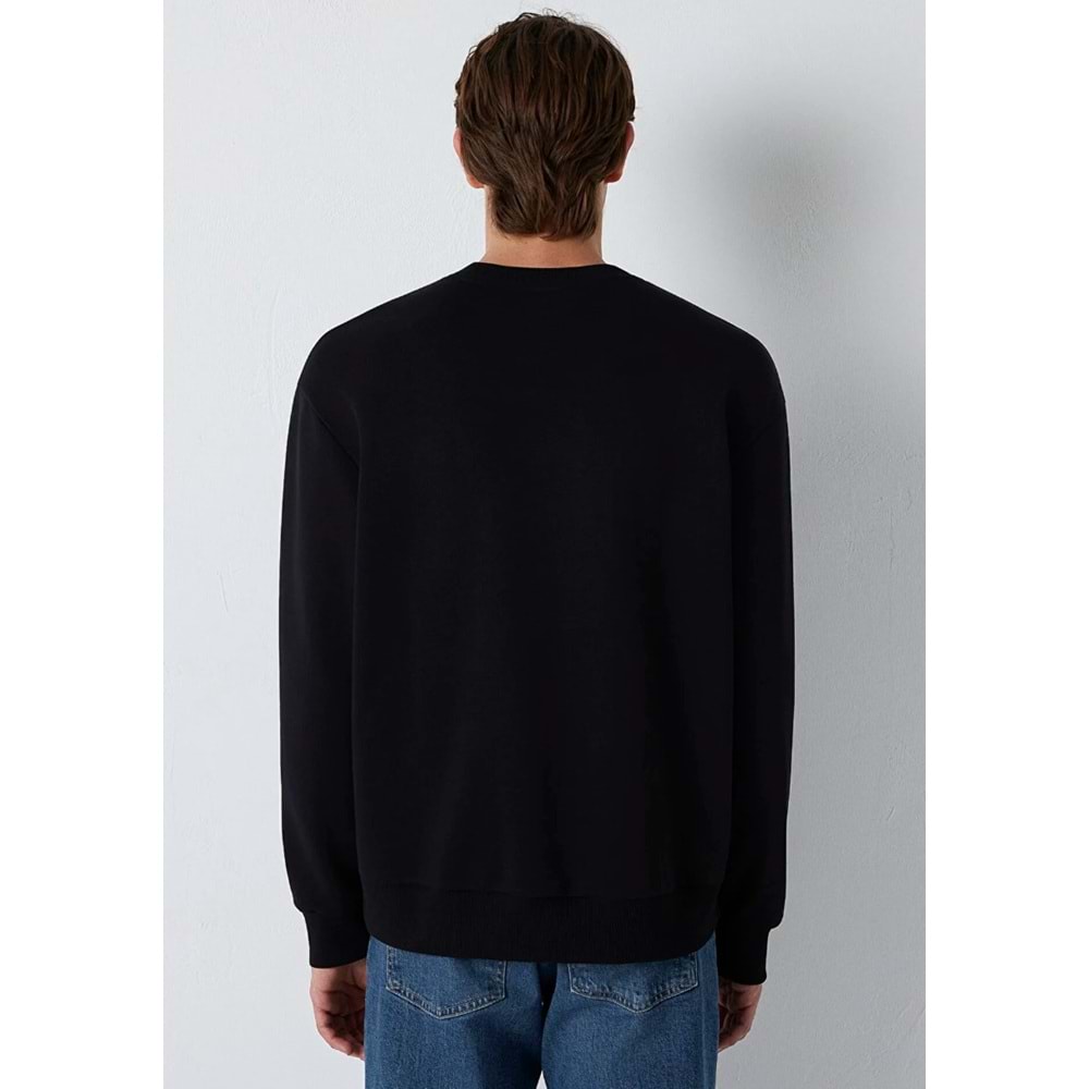 Mavi M0S10643-900 Mavi Logo Baskılı Erkek Sweatshirt