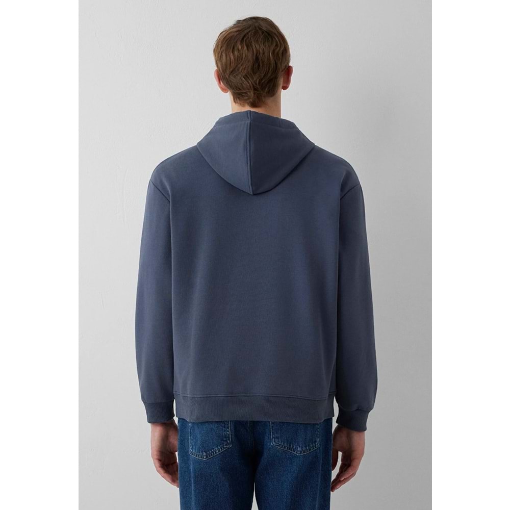 Mavi M0S10196-70759 Mavi Logo Baskılı Kapüşonlu Erkek Sweatshirt