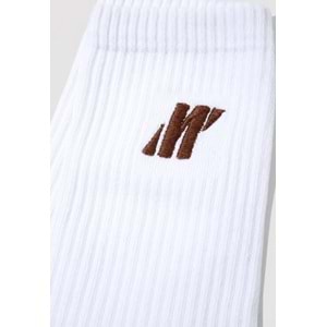 Mavi M0912192-21649 Mavi Pro Nakışlı Soket Tenis Çorabı Unisex Çorap