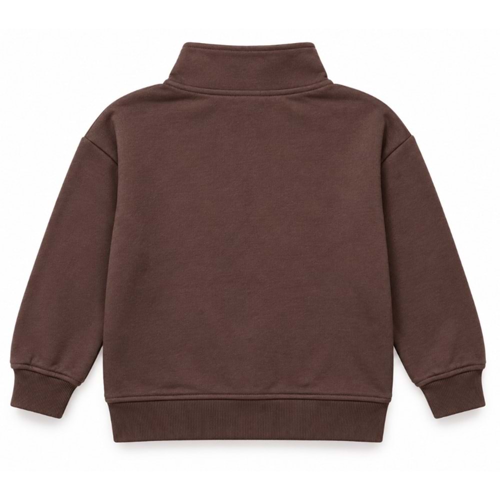 Mavi M6S10142-88067 Mavi Jeans Baskılı Yarı Fermuarlı Çocuk Sweatshirt