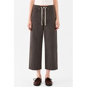 Mavi M1011274-71541 Dokuma Pantolon Bol Kesim Düz Paça Jean Kadın Kot Pantolon