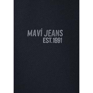 Mavi M0S10678-70490 Mavi Jeans Logo Baskılı Yarı Fermuarlı Erkek Sweatshirt