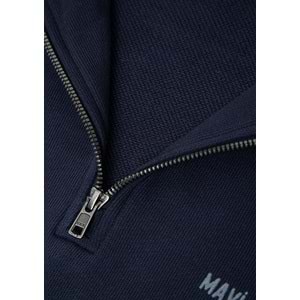 Mavi M0S10678-70490 Mavi Jeans Logo Baskılı Yarı Fermuarlı Erkek Sweatshirt