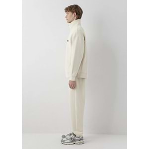 Mavi M0S10678-70072 Mavi Jeans Logo Baskılı Yarı Fermuarlı Erkek Sweatshirt