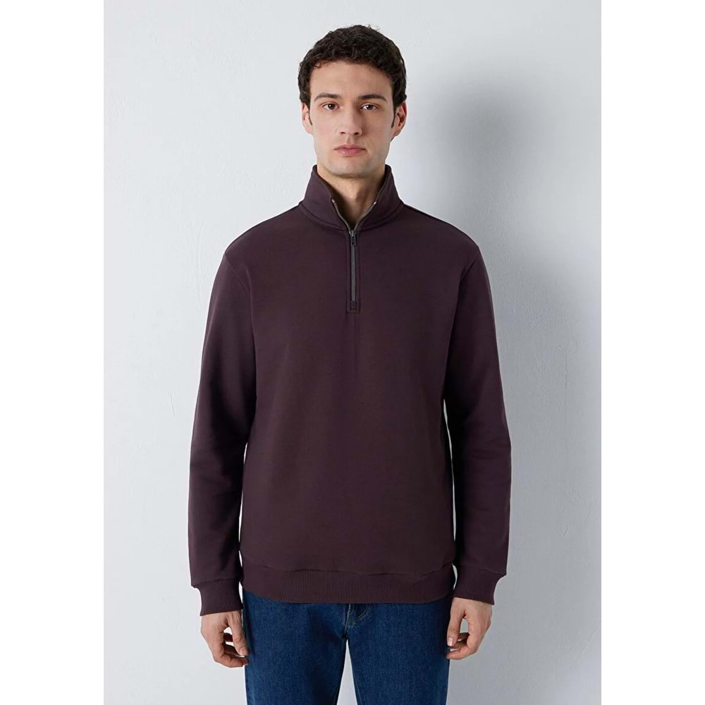 Mavi M0S20027-70223 Mavi Yarı Fermuarlı Erkek Sweatshirt