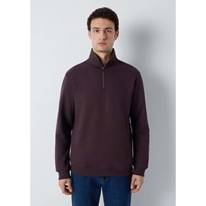 Mavi M0S20027-70223 Mavi Yarı Fermuarlı Erkek Sweatshirt