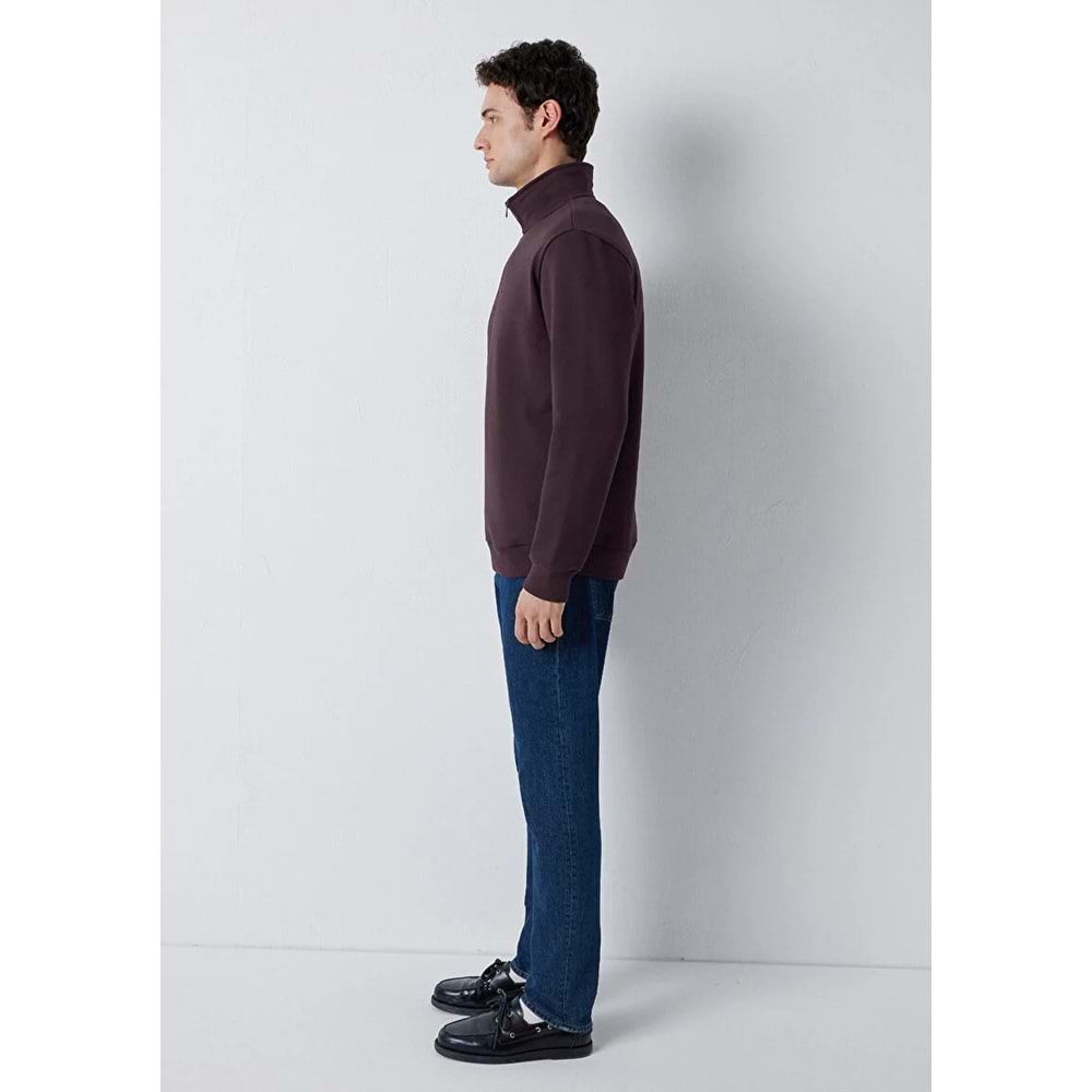 Mavi M0S20027-70223 Mavi Yarı Fermuarlı Erkek Sweatshirt