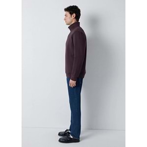 Mavi M0S20027-70223 Mavi Yarı Fermuarlı Erkek Sweatshirt