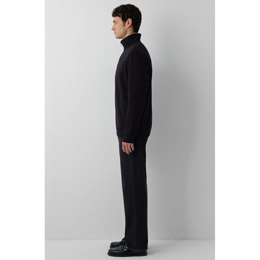 Mavi M0S20027-900 Mavi Yarı Fermuarlı Erkek Sweatshirt