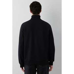 Mavi M0S20027-900 Mavi Yarı Fermuarlı Erkek Sweatshirt