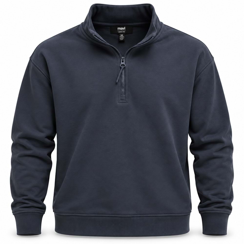 Mavi 0S10278-88170 Basic Yarım Fermuarlı Sweatshirt