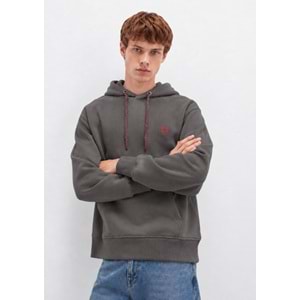 Mavi 065809-86560 Logo Nakışlı Erkek Kapüşonlu Sweatshirt