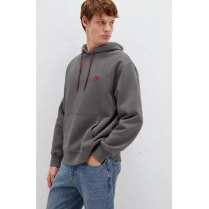 Mavi 065809-86560 Logo Nakışlı Erkek Kapüşonlu Sweatshirt