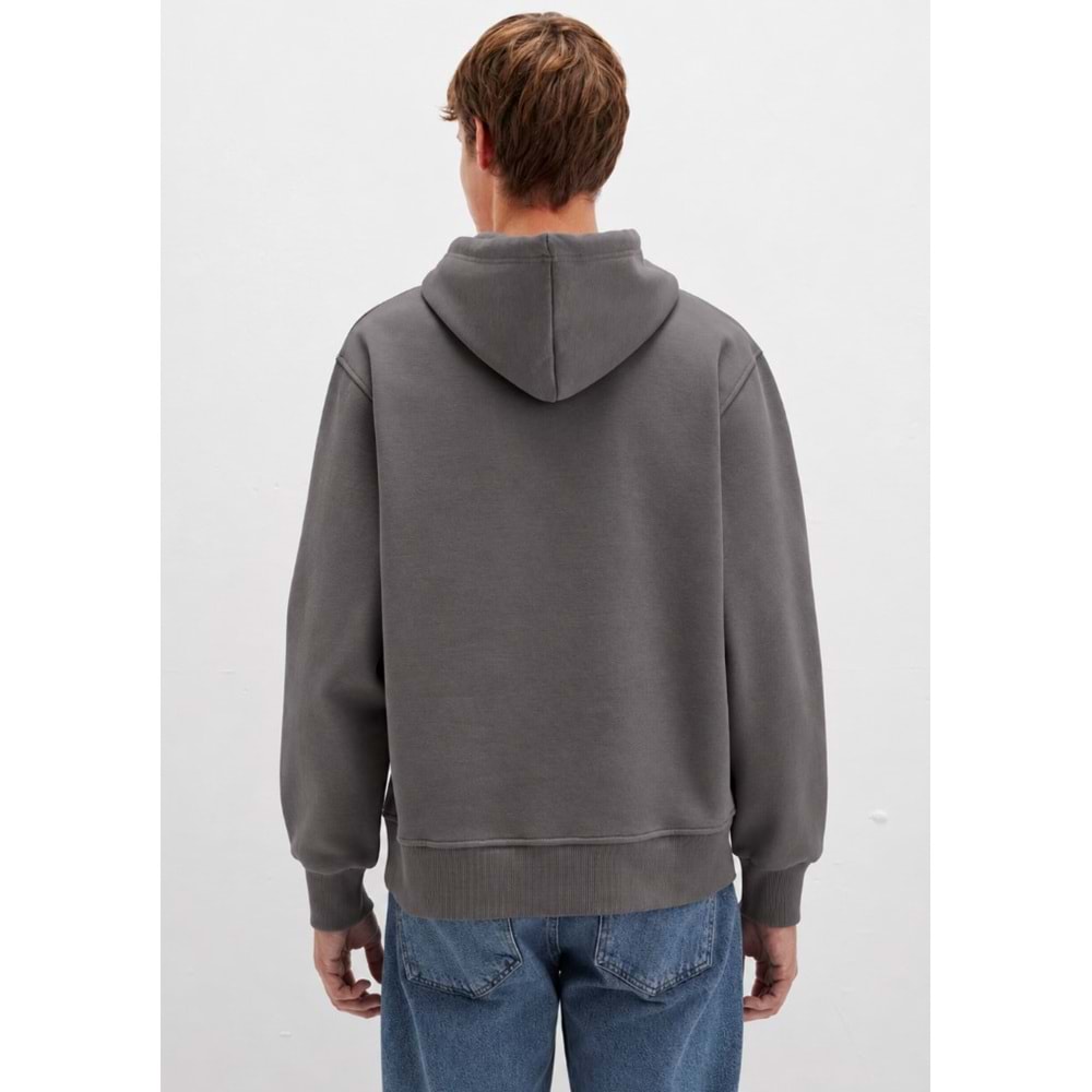 Mavi 065809-86560 Logo Nakışlı Erkek Kapüşonlu Sweatshirt