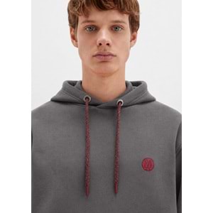 Mavi 065809-86560 Logo Nakışlı Erkek Kapüşonlu Sweatshirt