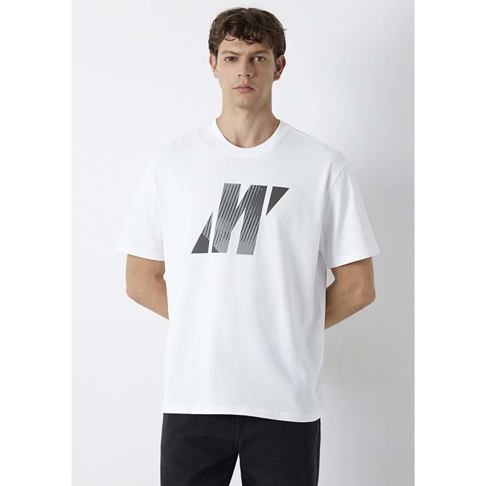 Mavi M0620156-620 Mavi Pro Baskılı Erkek Tişort