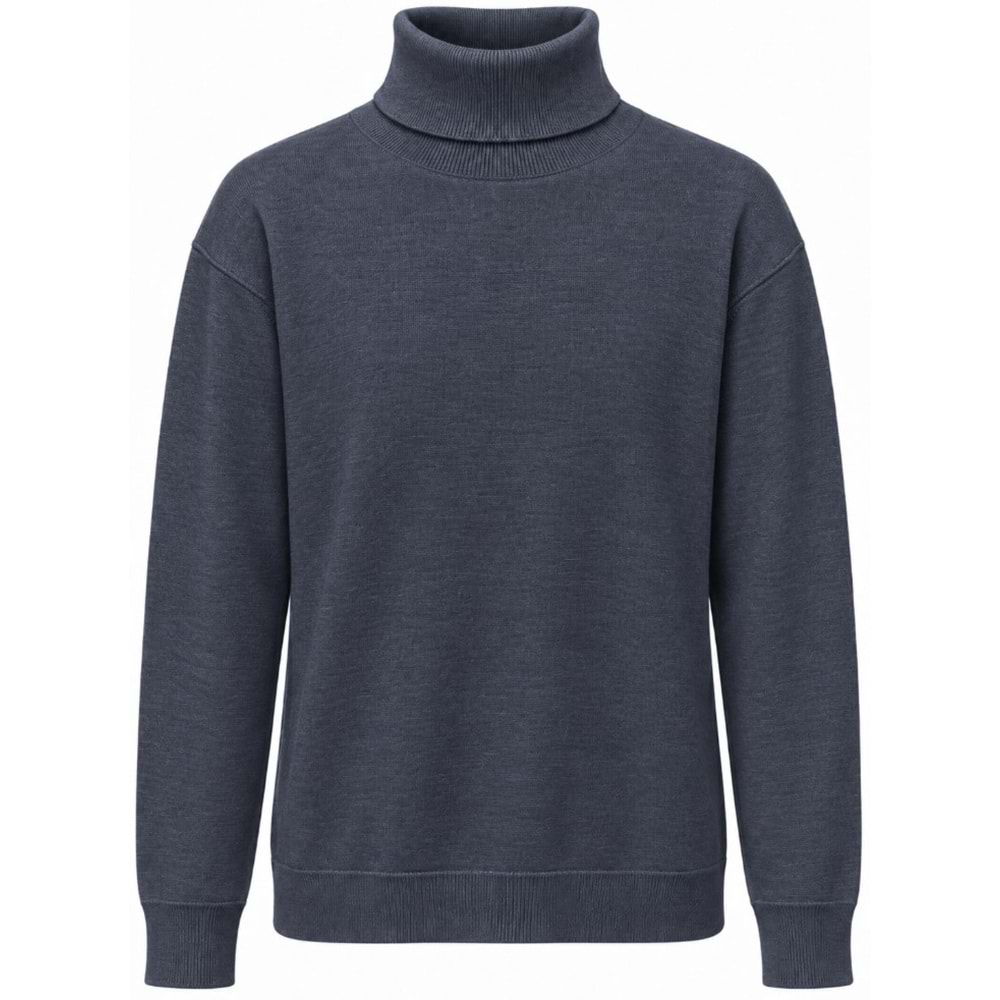 Mavi M0720066-70490 Mavi Boğazlı Kazak Erkek Sweatshirt