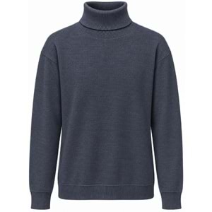 Mavi M0720066-70490 Mavi Boğazlı Kazak Erkek Sweatshirt