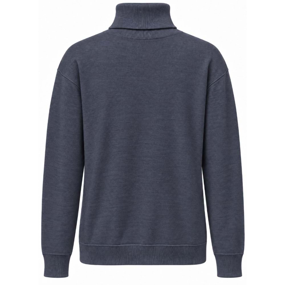 Mavi M0720066-70490 Mavi Boğazlı Kazak Erkek Sweatshirt