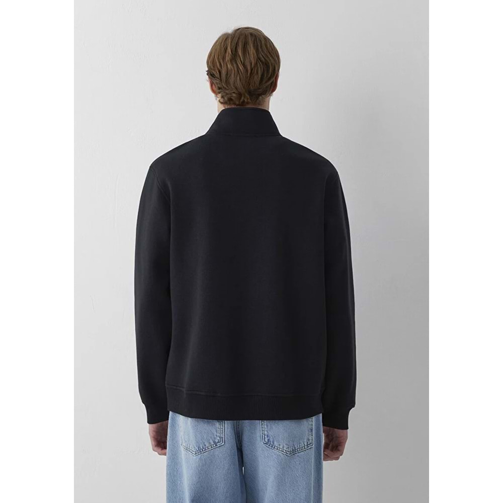Mavi M0S20112-900 Mavi Mühür Logo Yarı Fermuarlı Erkek Sweatshirt