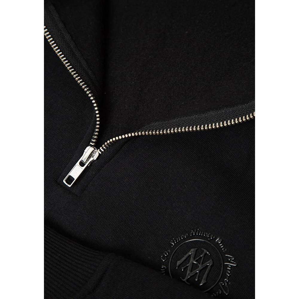 Mavi M0S20112-900 Mavi Mühür Logo Yarı Fermuarlı Erkek Sweatshirt