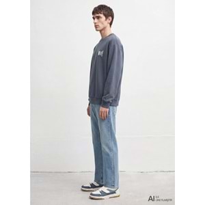 Mavi M0S10659-80776 Mavi Logo Baskılı Sweatshirt Erkek Sweatshirt
