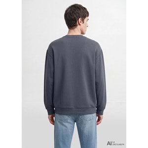 Mavi M0S10659-80776 Mavi Logo Baskılı Sweatshirt Erkek Sweatshirt